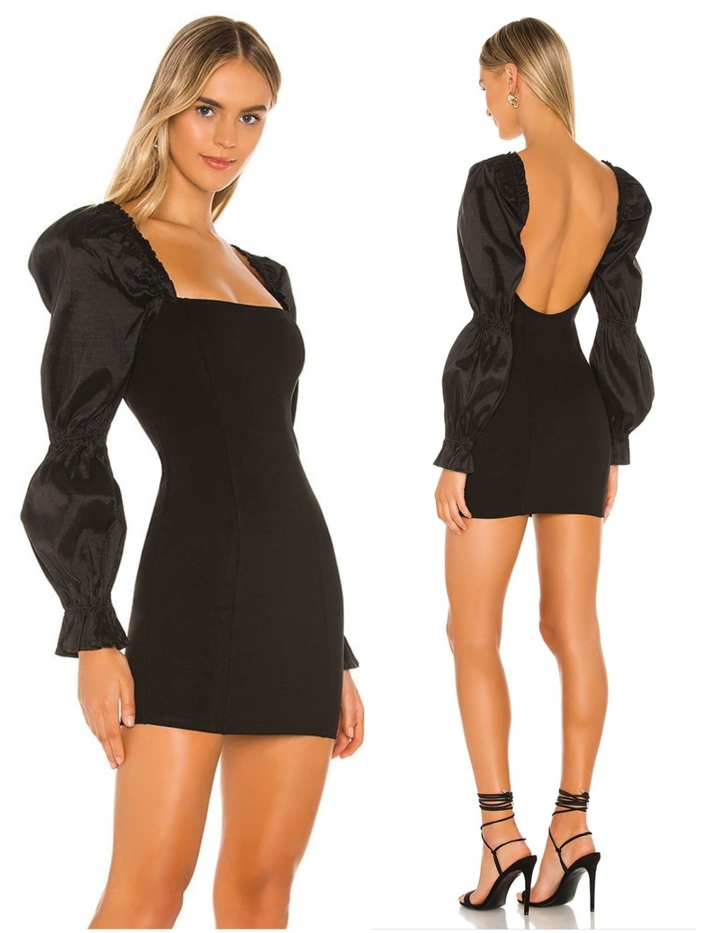 NWT Majorelle Revolve Black Dove Long Sleeve Dress, S - Picture 10 of 10